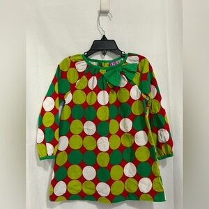 J. Khaki - Green and Red Polka Dot Dress